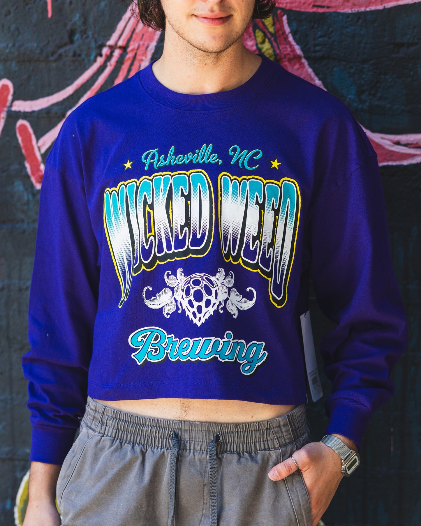 '47 Brand Fem Purple Long Sleeve Tee