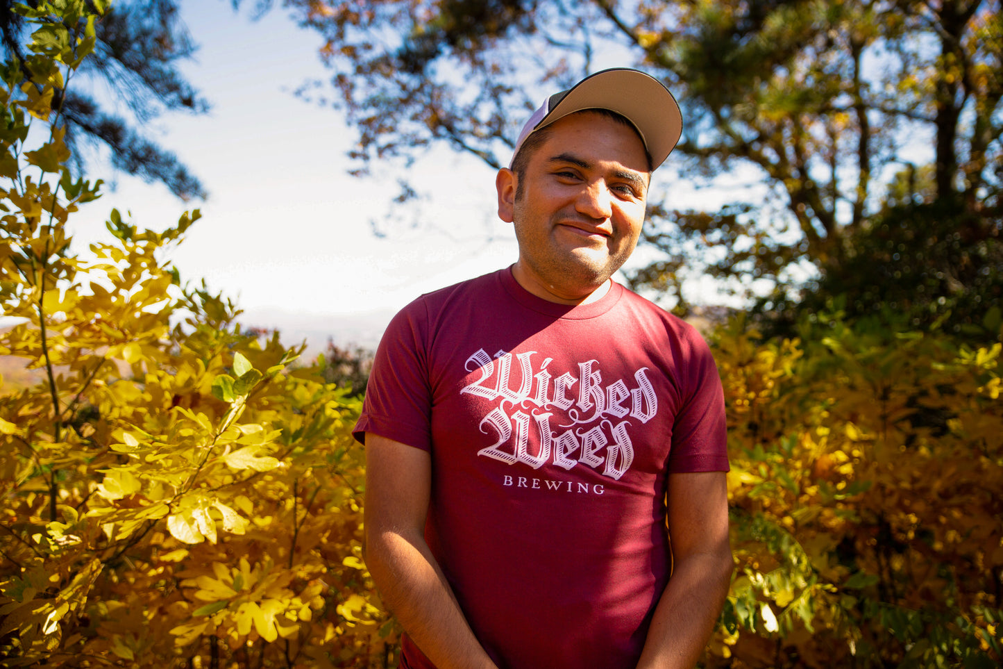 Burgundy Vintage Logo Tee