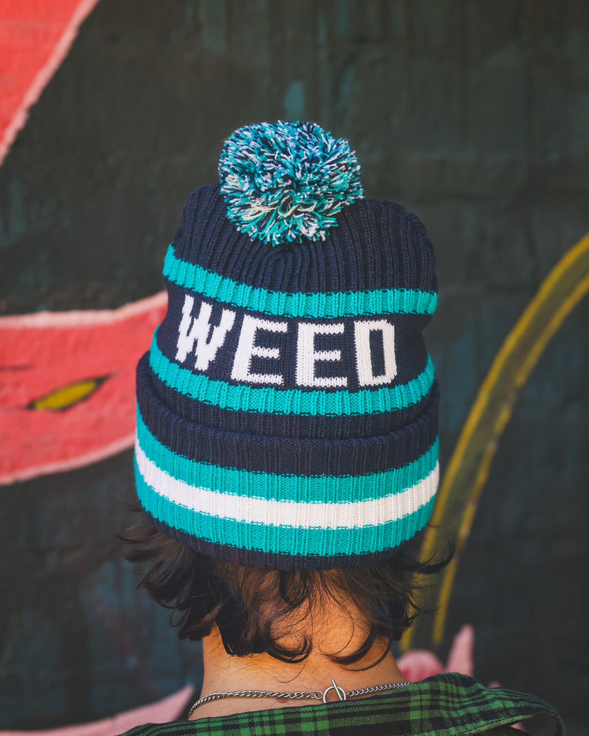 Dark Blue Cuff Knit Beanie