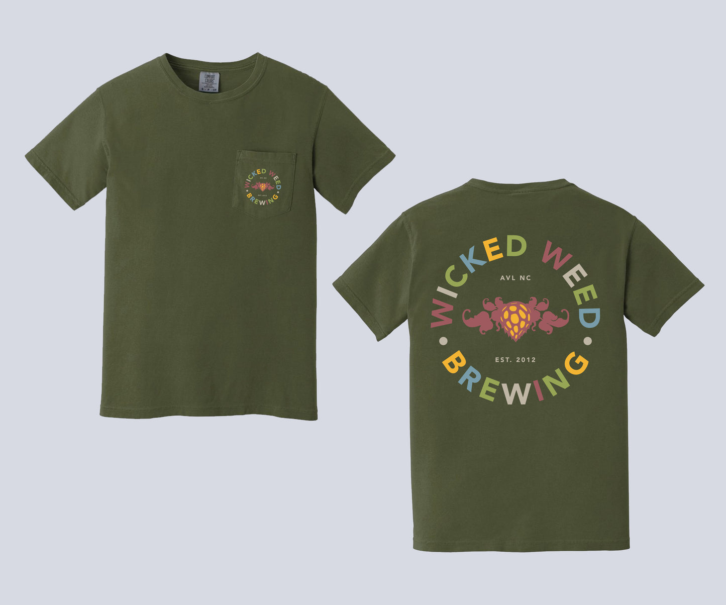 Green Campy Pocket Tee