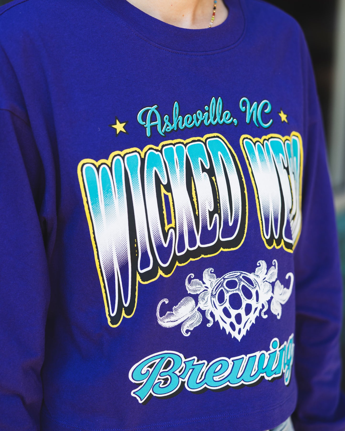 '47 Brand Fem Purple Long Sleeve Tee