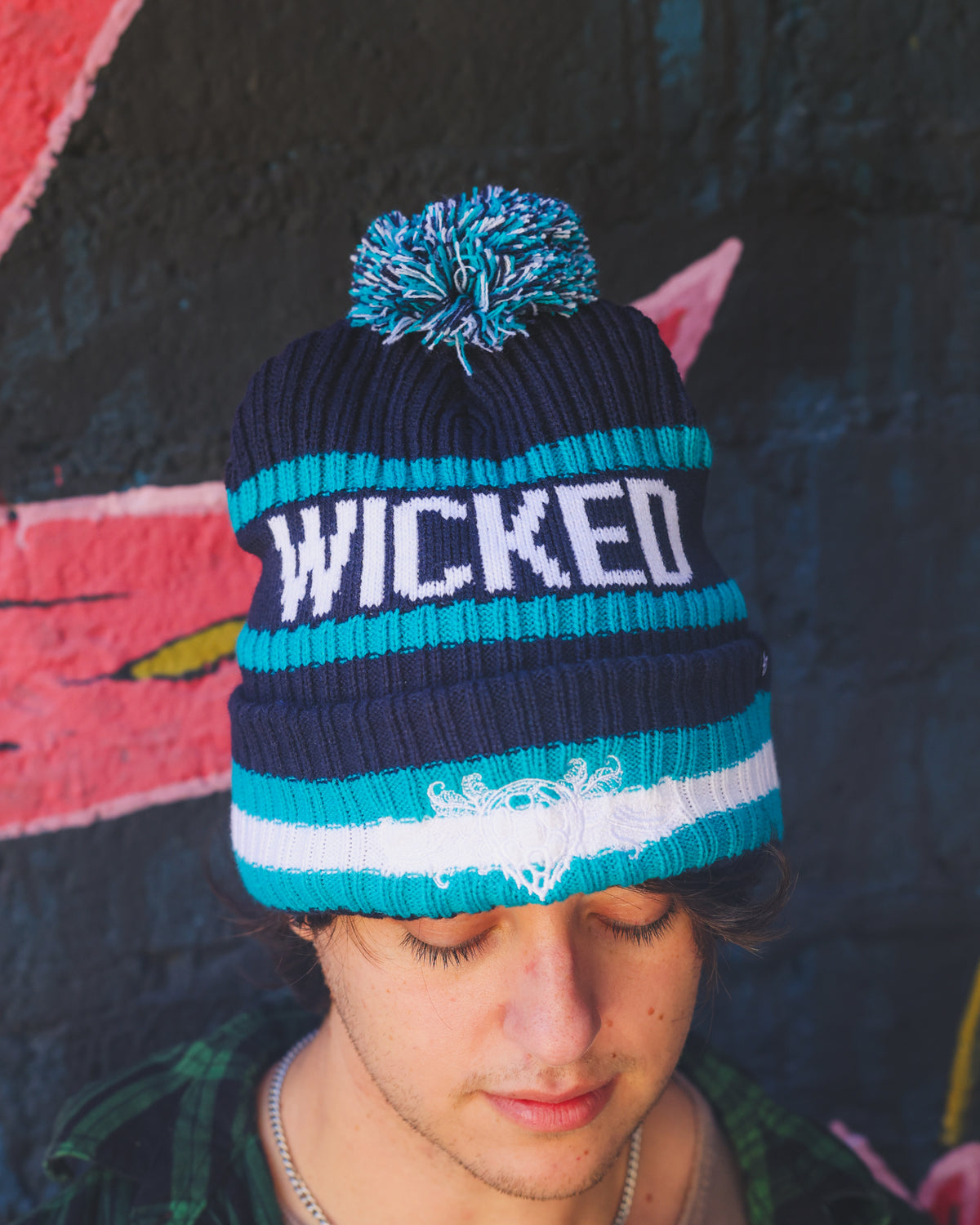Dark Blue Cuff Knit Beanie