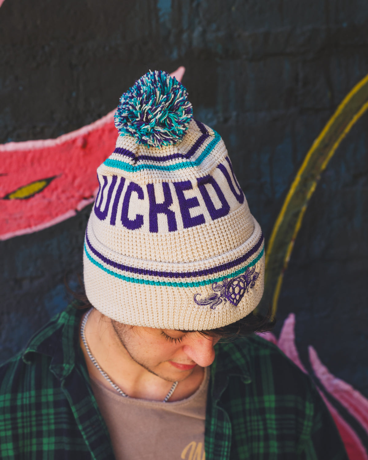 Cream Cuff Knit Beanie