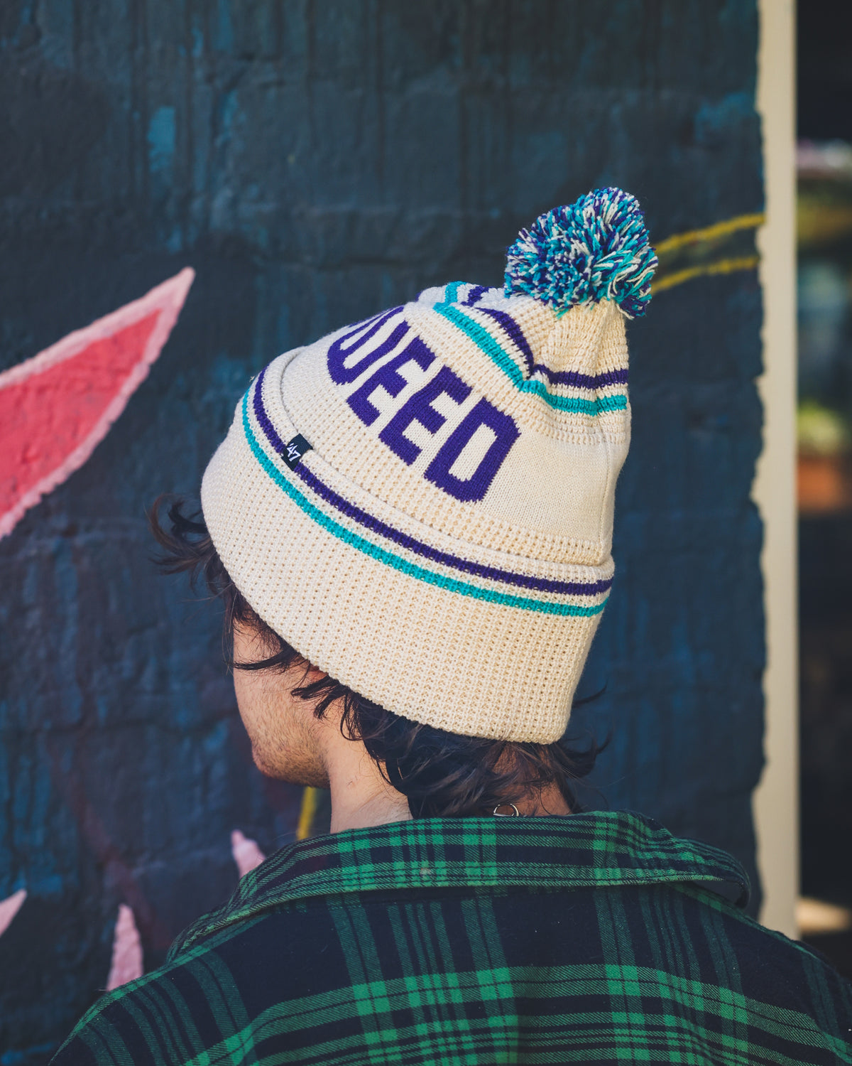Cream Cuff Knit Beanie