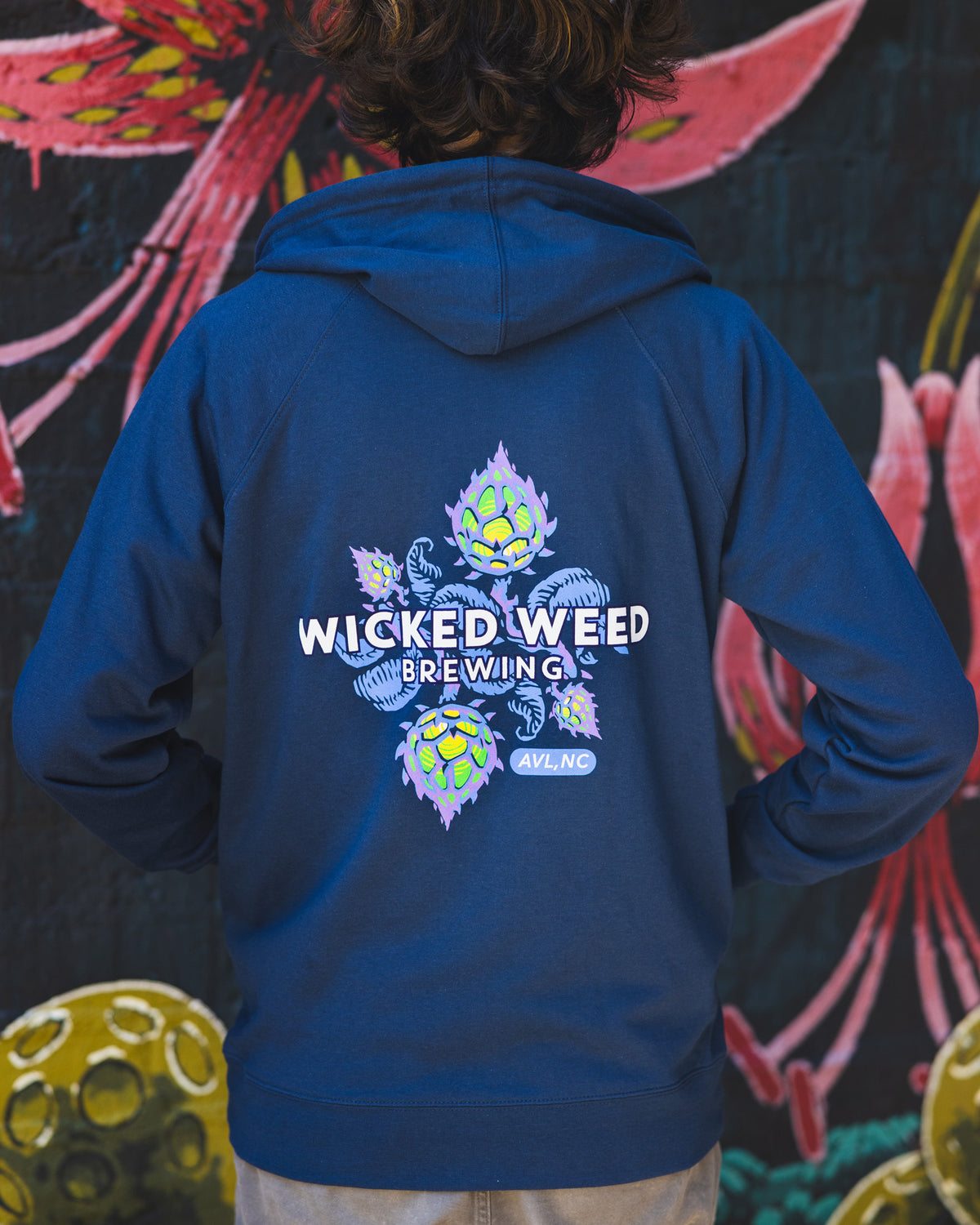 Navy Zip Hoodie