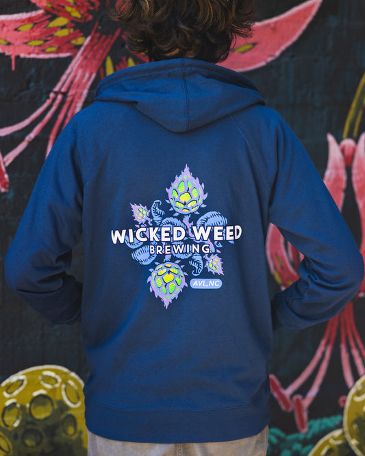 Navy Zip Hoodie