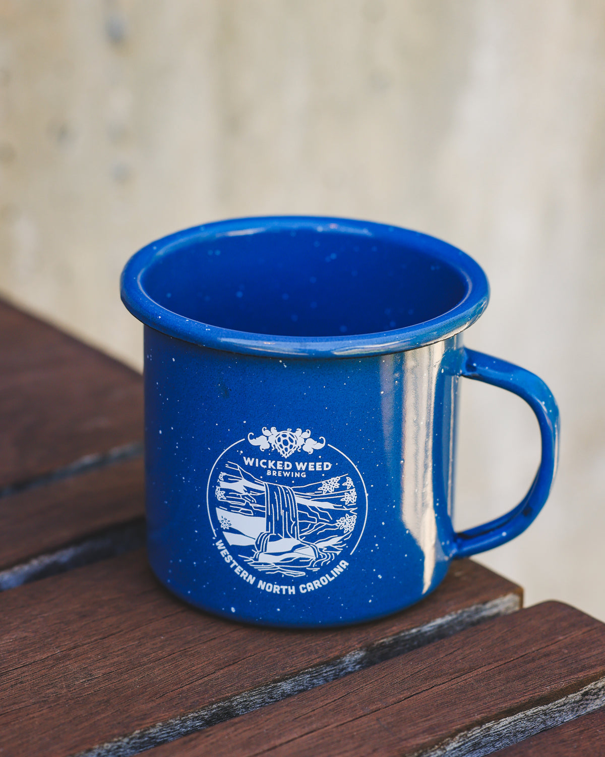 Blue Tin Mug