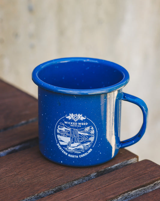 Blue Tin Mug