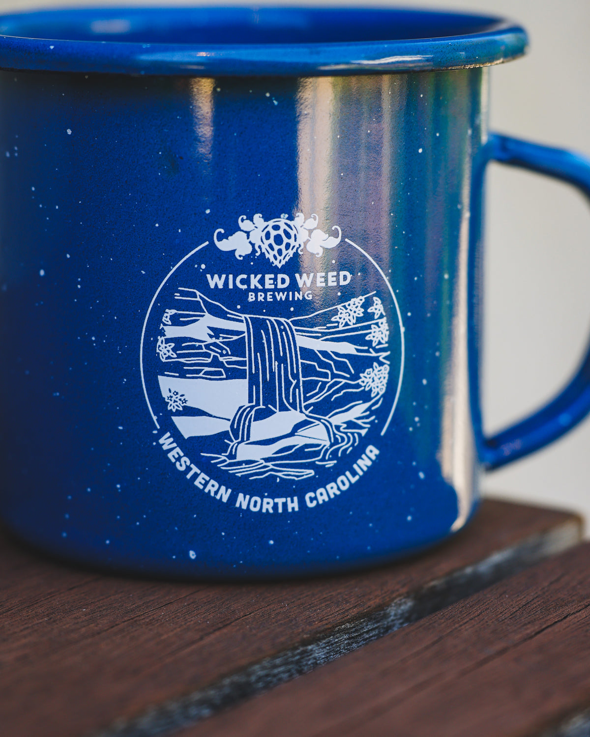 Blue Tin Mug