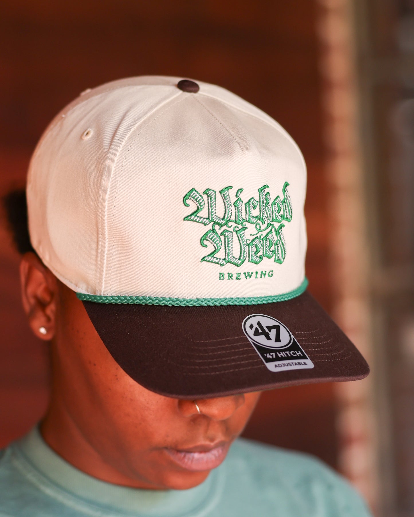 Vintage Green Rope Hat